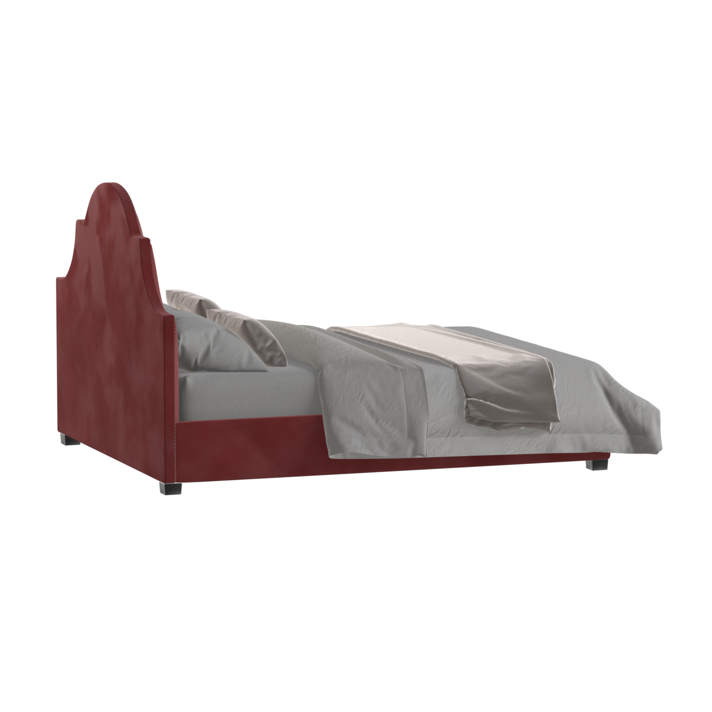 Ariana Double Bed with Elegant Headboard
