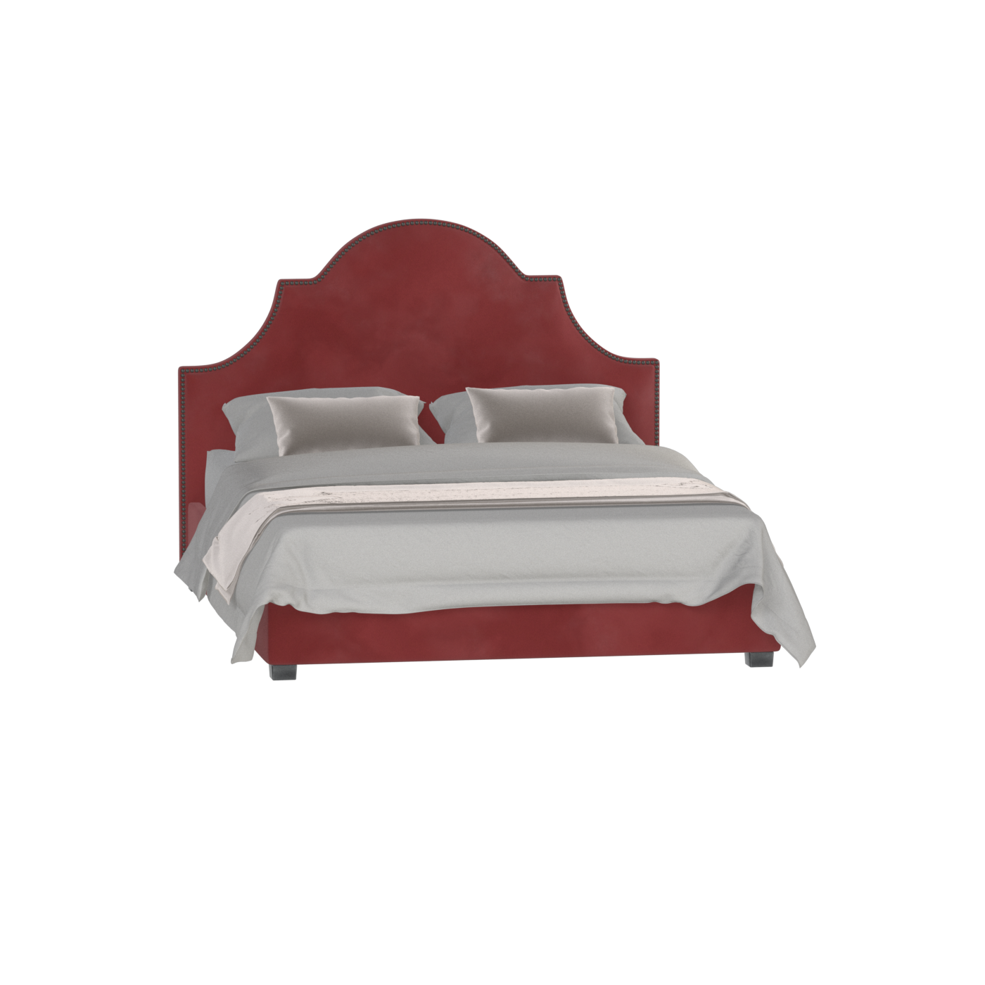 Ariana Double Bed with Elegant Headboard