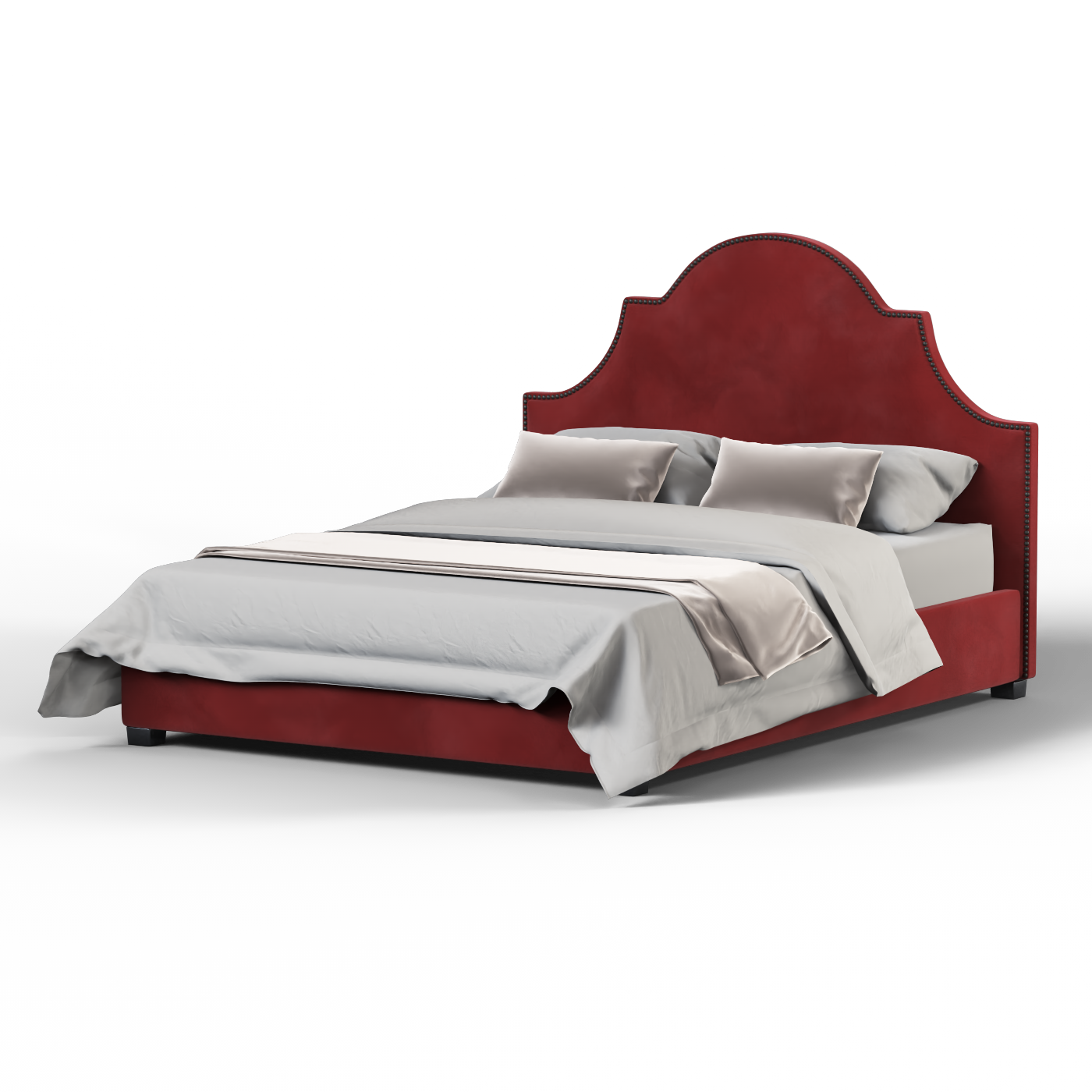 Ariana Double Bed with Elegant Headboard