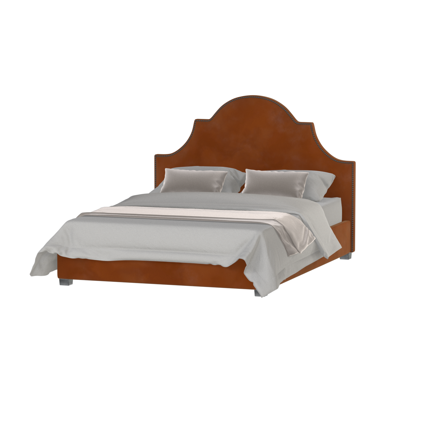 Ariana Double Bed with Elegant Headboard