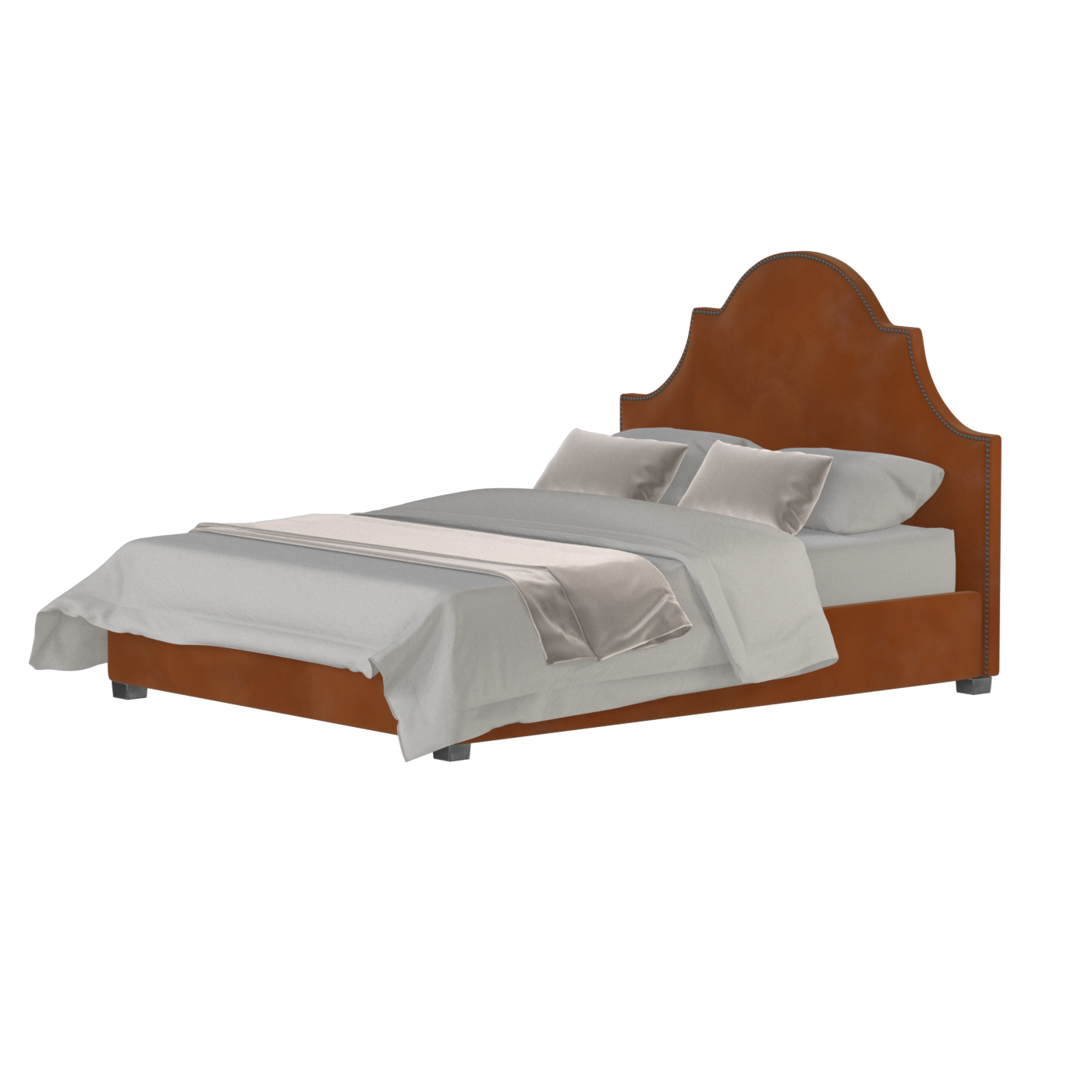 Ariana Double Bed with Elegant Headboard