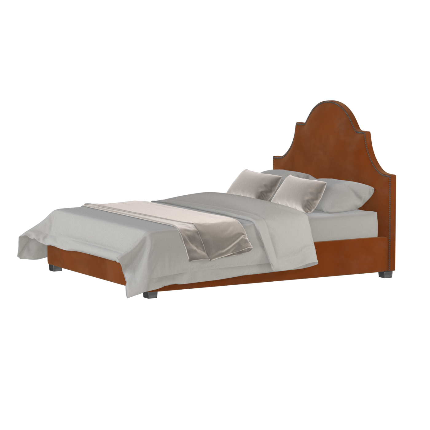 Ariana Double Bed with Elegant Headboard