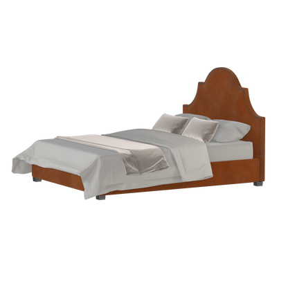 Ariana Double Bed with Elegant Headboard