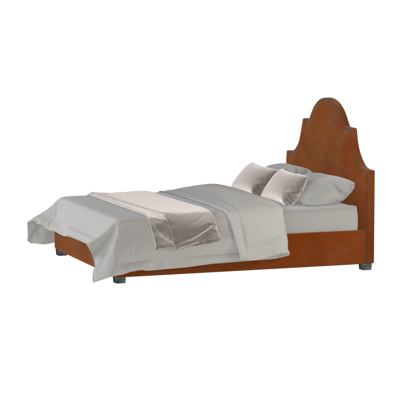 Ariana Double Bed with Elegant Headboard
