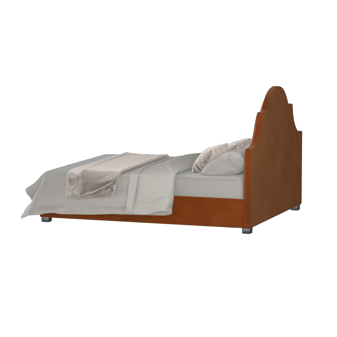 Ariana Double Bed with Elegant Headboard