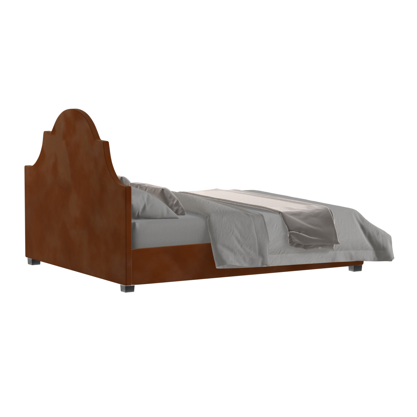 Ariana Double Bed with Elegant Headboard