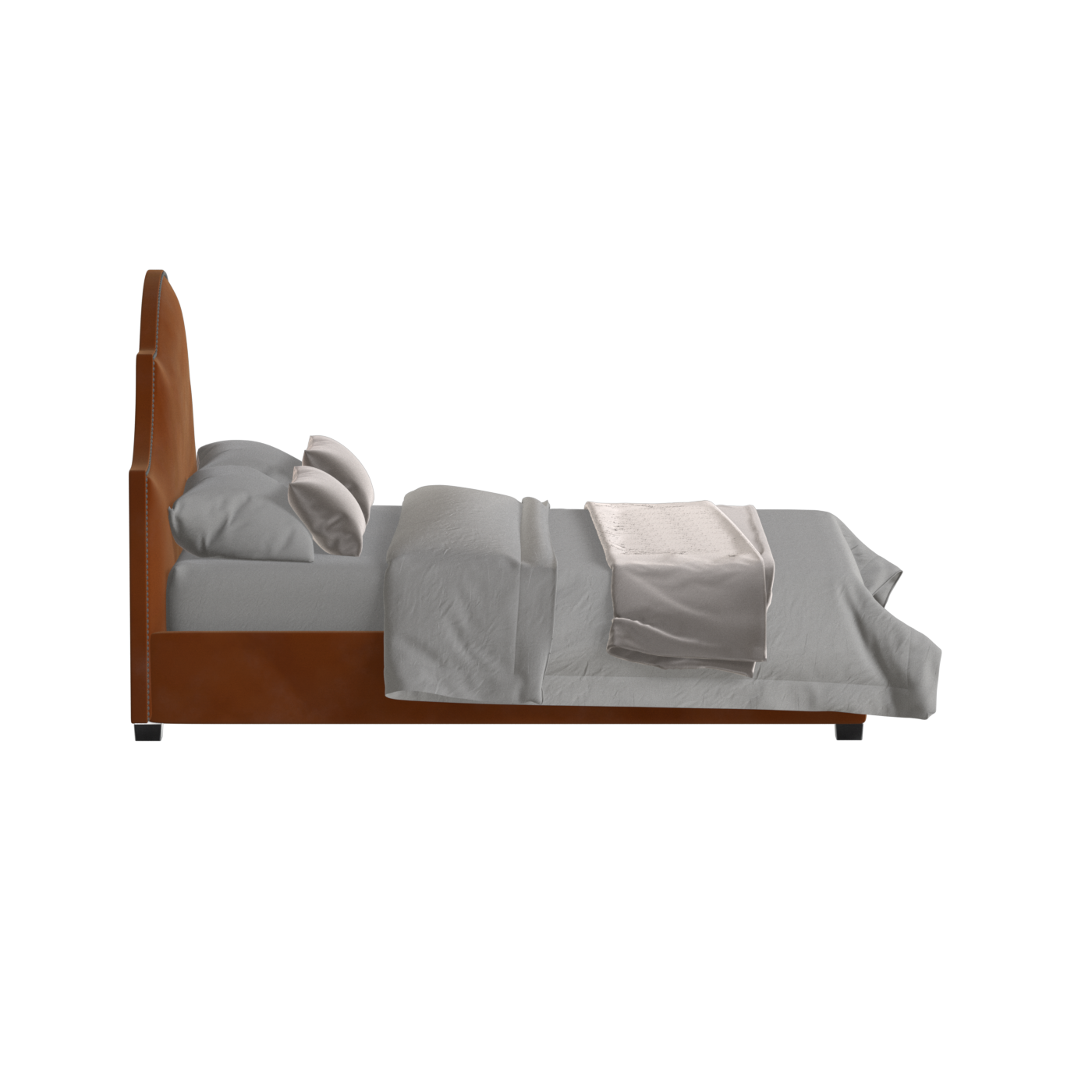 Ariana Double Bed with Elegant Headboard