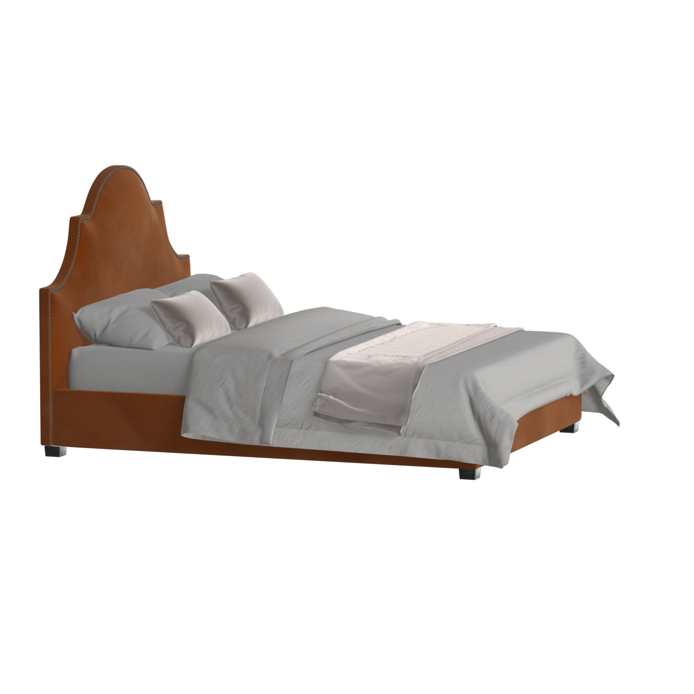 Ariana Double Bed with Elegant Headboard