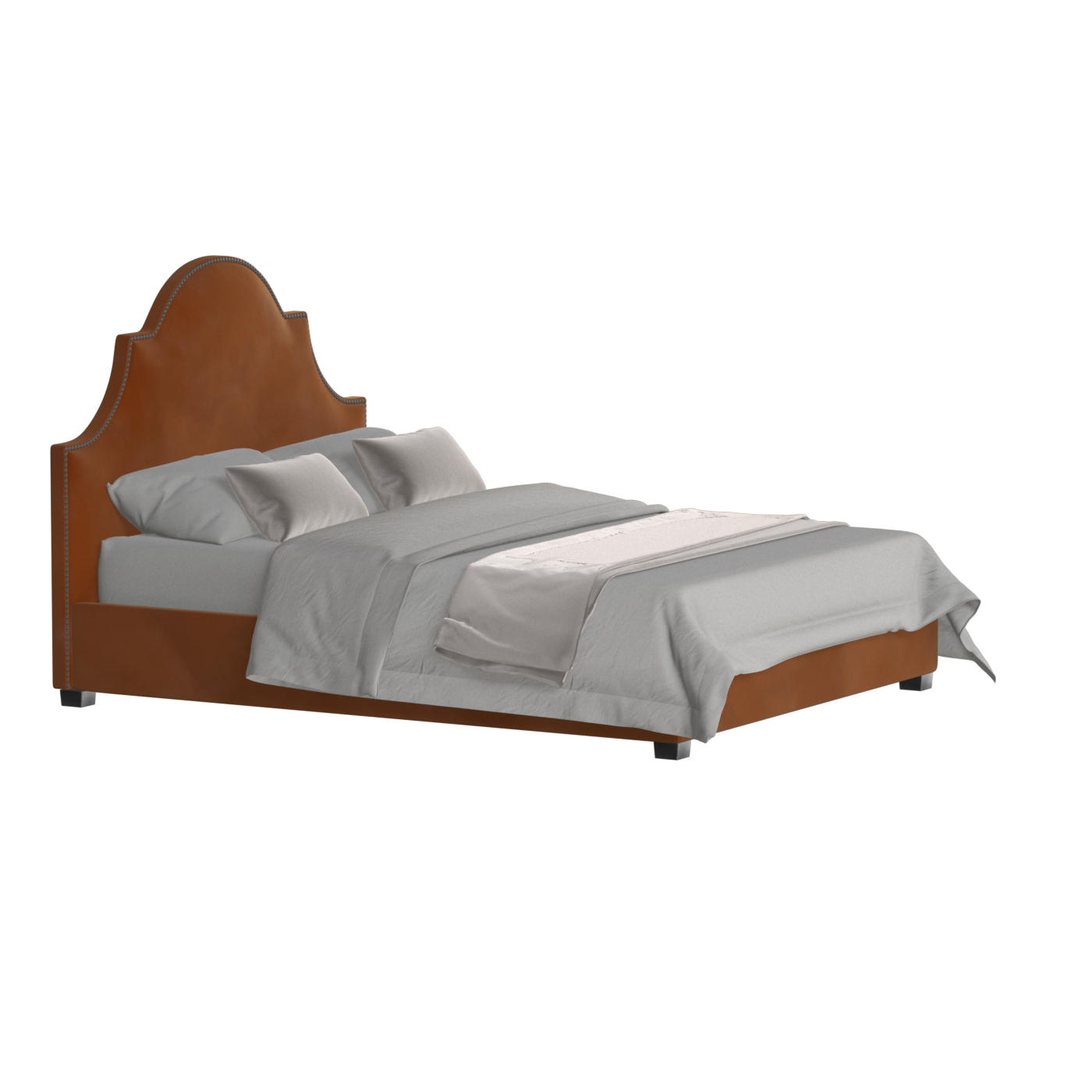 Ariana Double Bed with Elegant Headboard