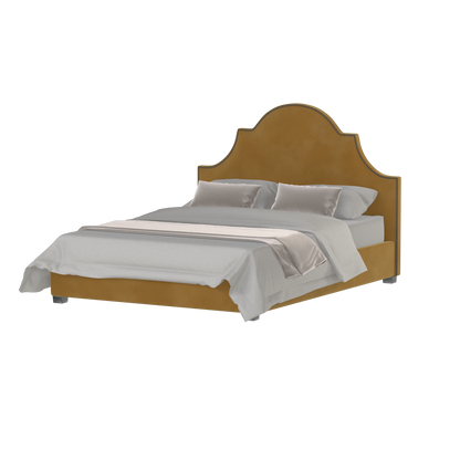 Ariana Double Bed with Elegant Headboard