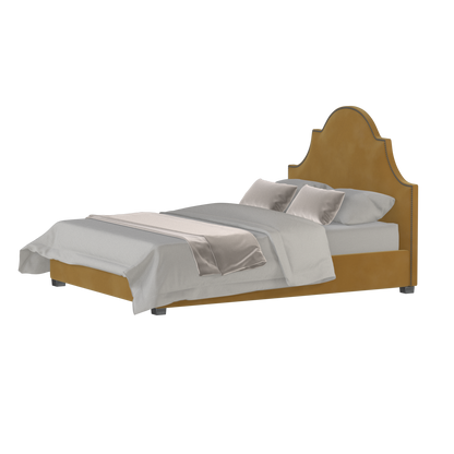 Ariana Double Bed with Elegant Headboard