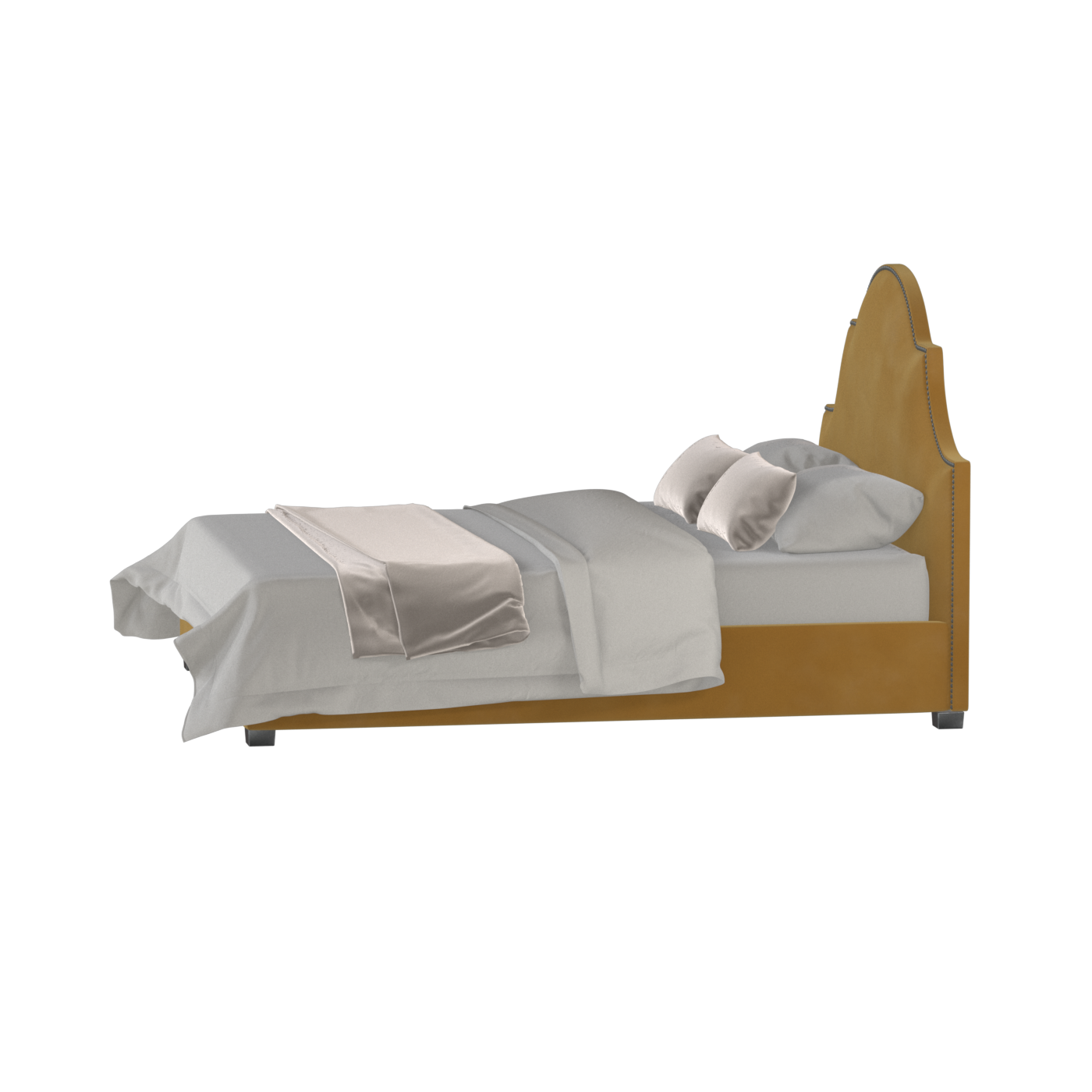 Ariana Double Bed with Elegant Headboard