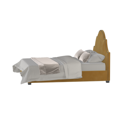 Ariana Double Bed with Elegant Headboard