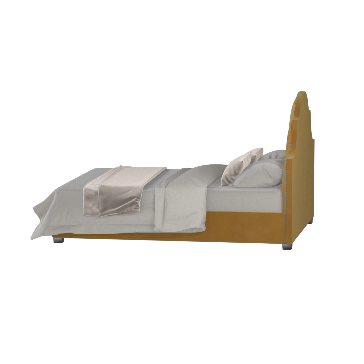 Ariana Double Bed with Elegant Headboard