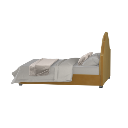 Ariana Double Bed with Elegant Headboard