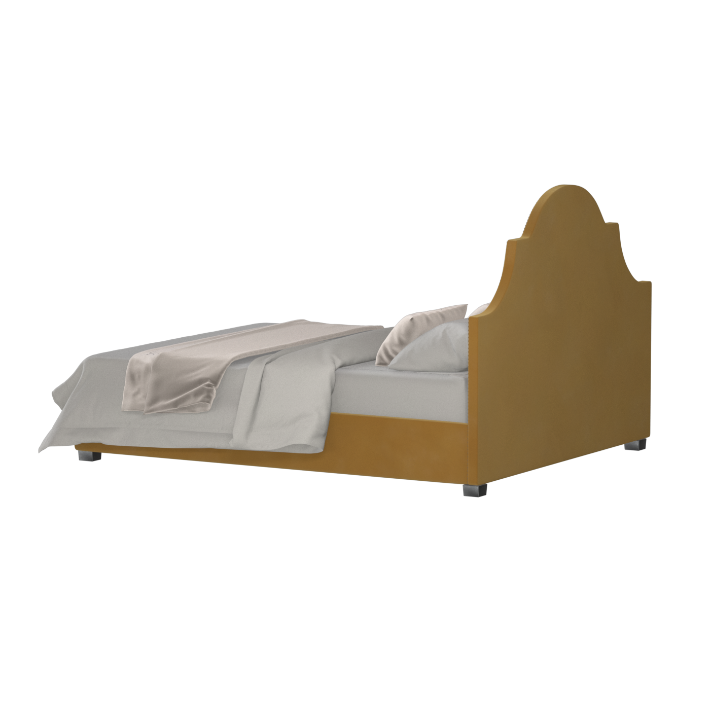 Ariana Double Bed with Elegant Headboard