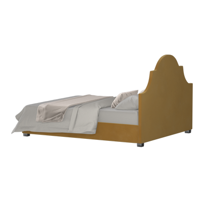 Ariana Double Bed with Elegant Headboard