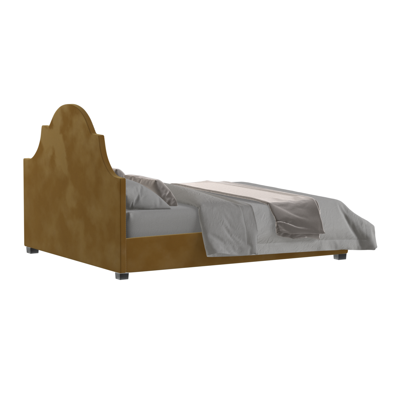 Ariana Double Bed with Elegant Headboard