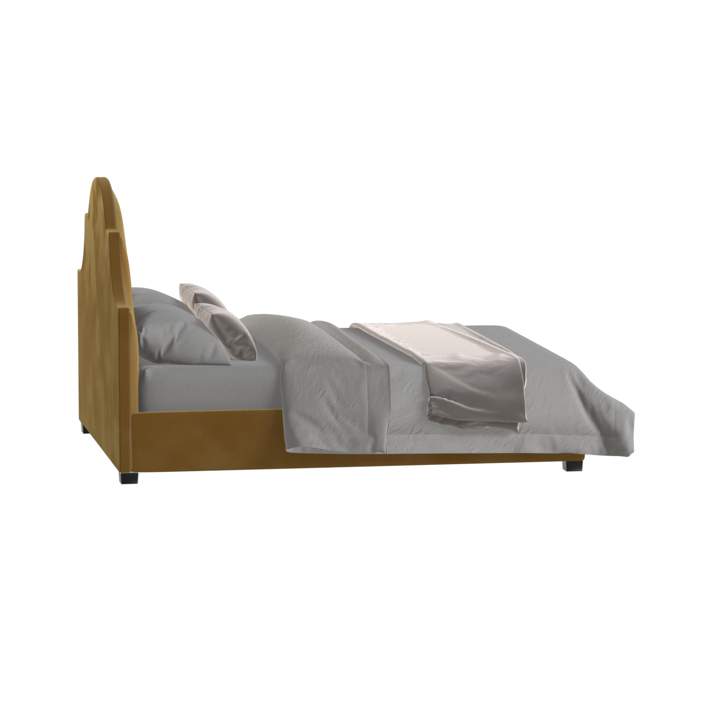 Ariana Double Bed with Elegant Headboard