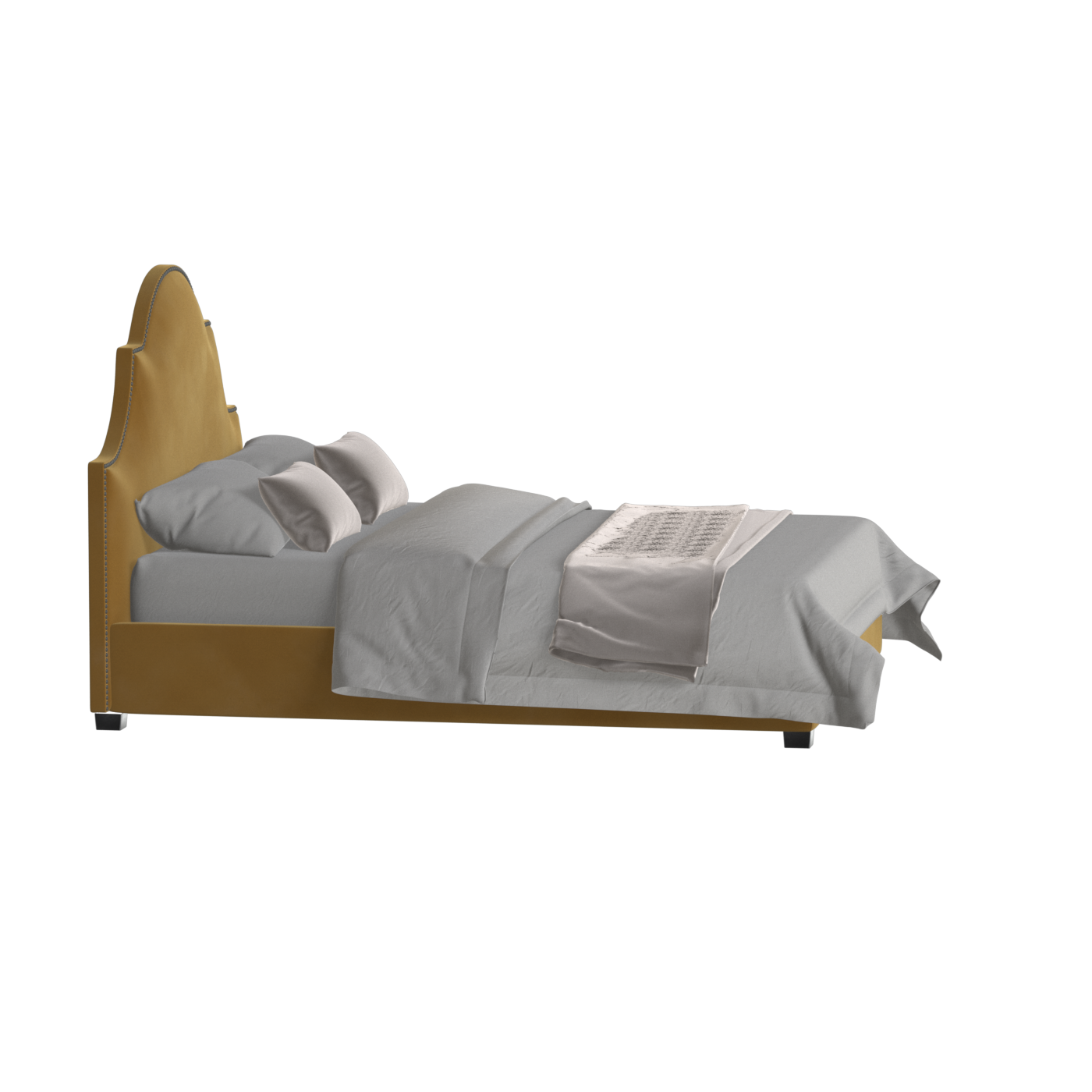 Ariana Double Bed with Elegant Headboard