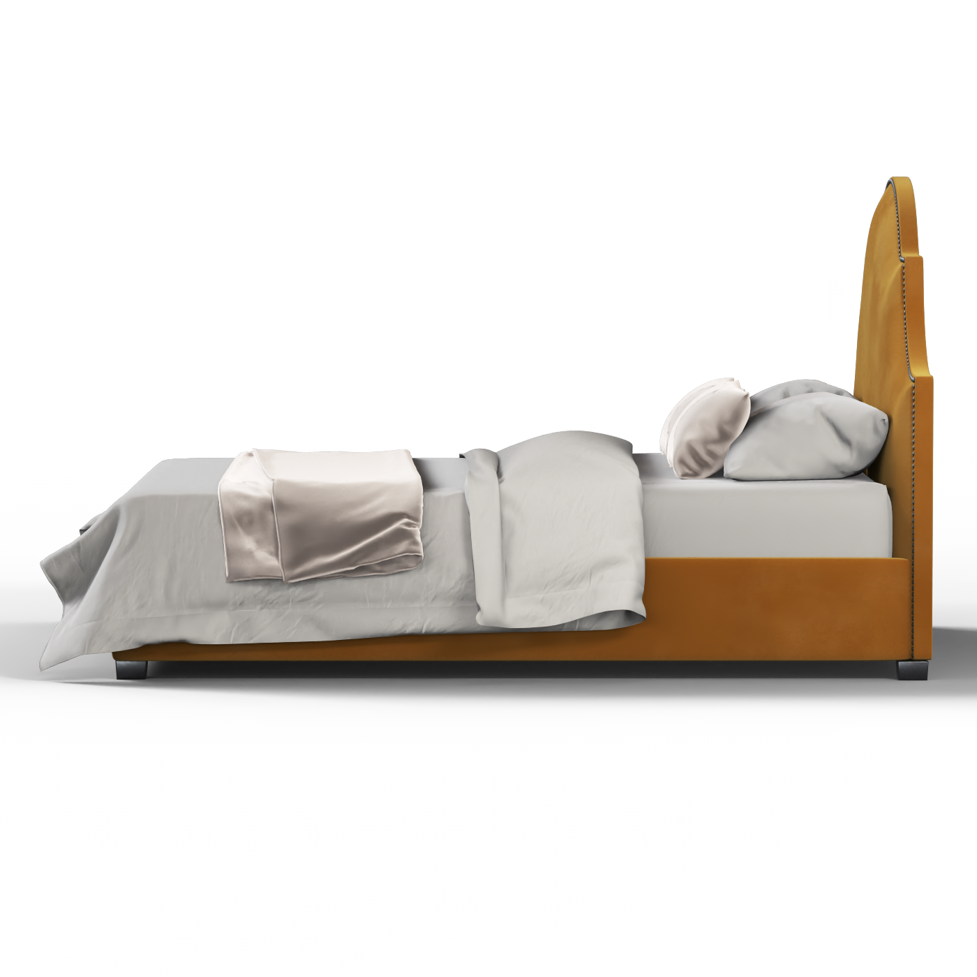 Ariana Double Bed with Elegant Headboard