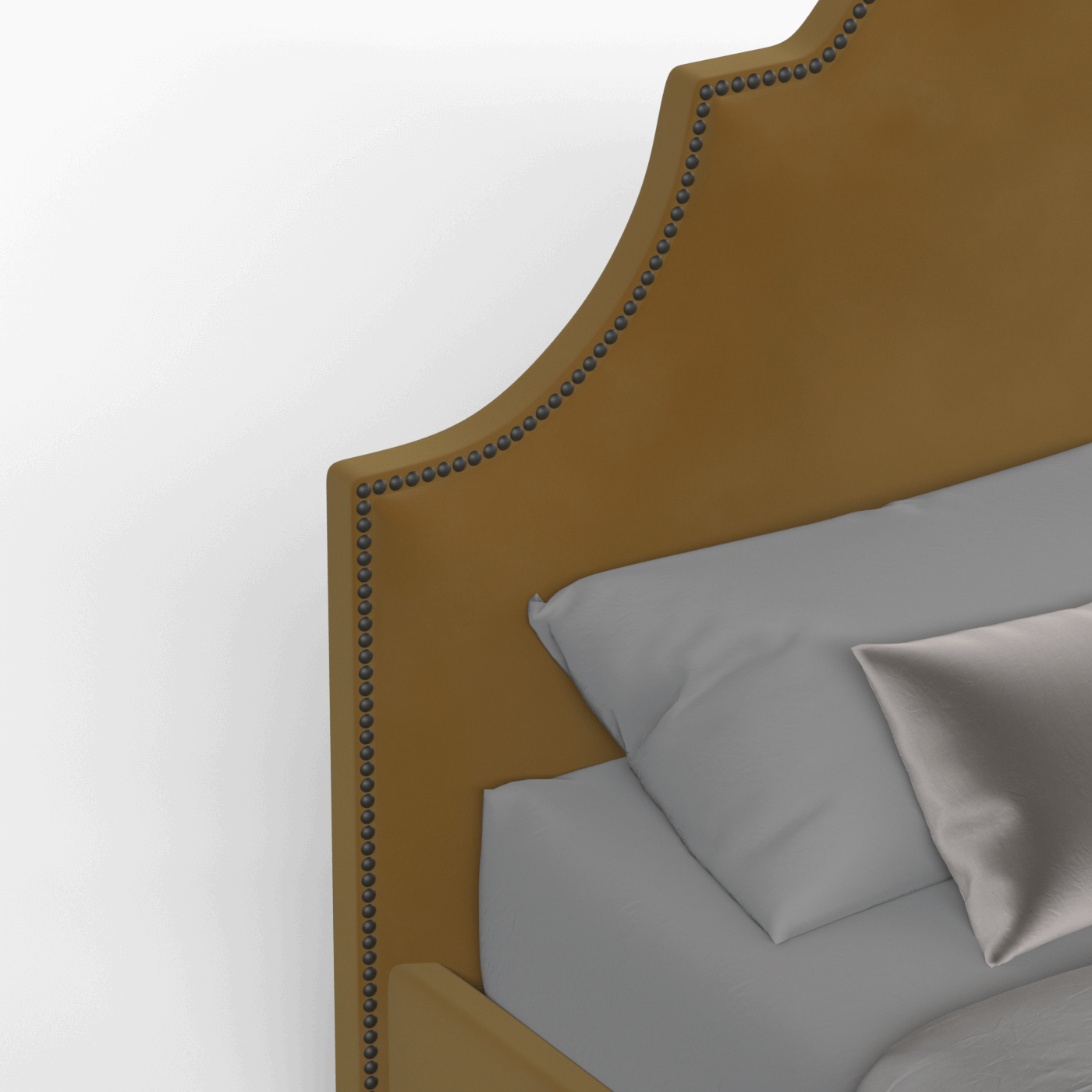 Ariana Double Bed with Elegant Headboard