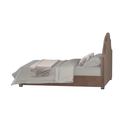 Ariana Double Bed with Elegant Headboard