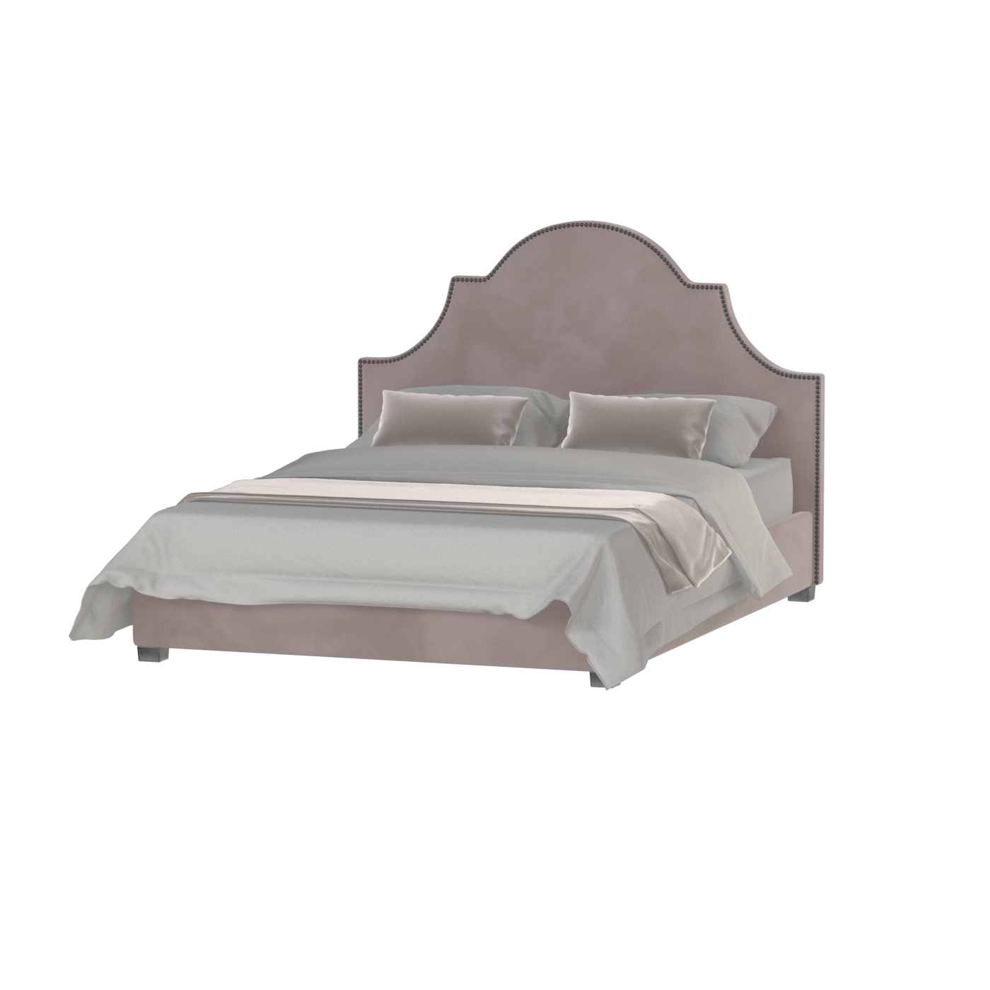 Ariana Double Bed with Elegant Headboard
