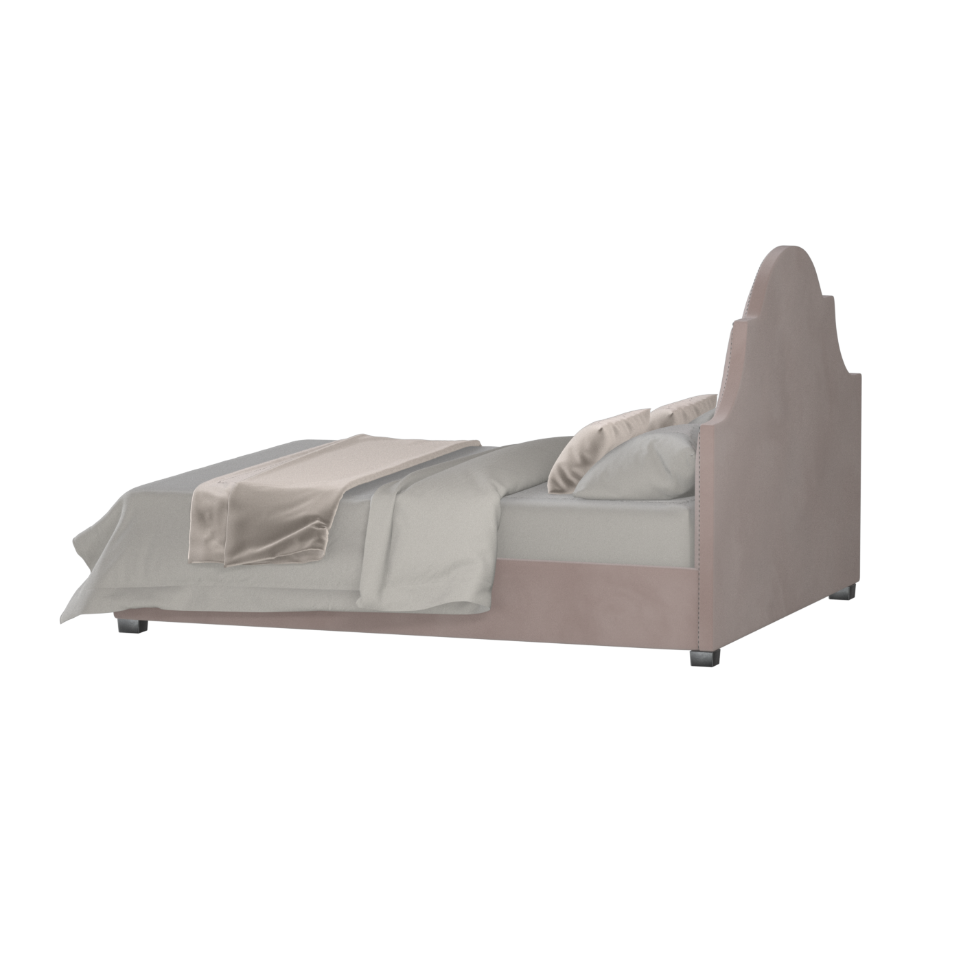 Ariana Double Bed with Elegant Headboard