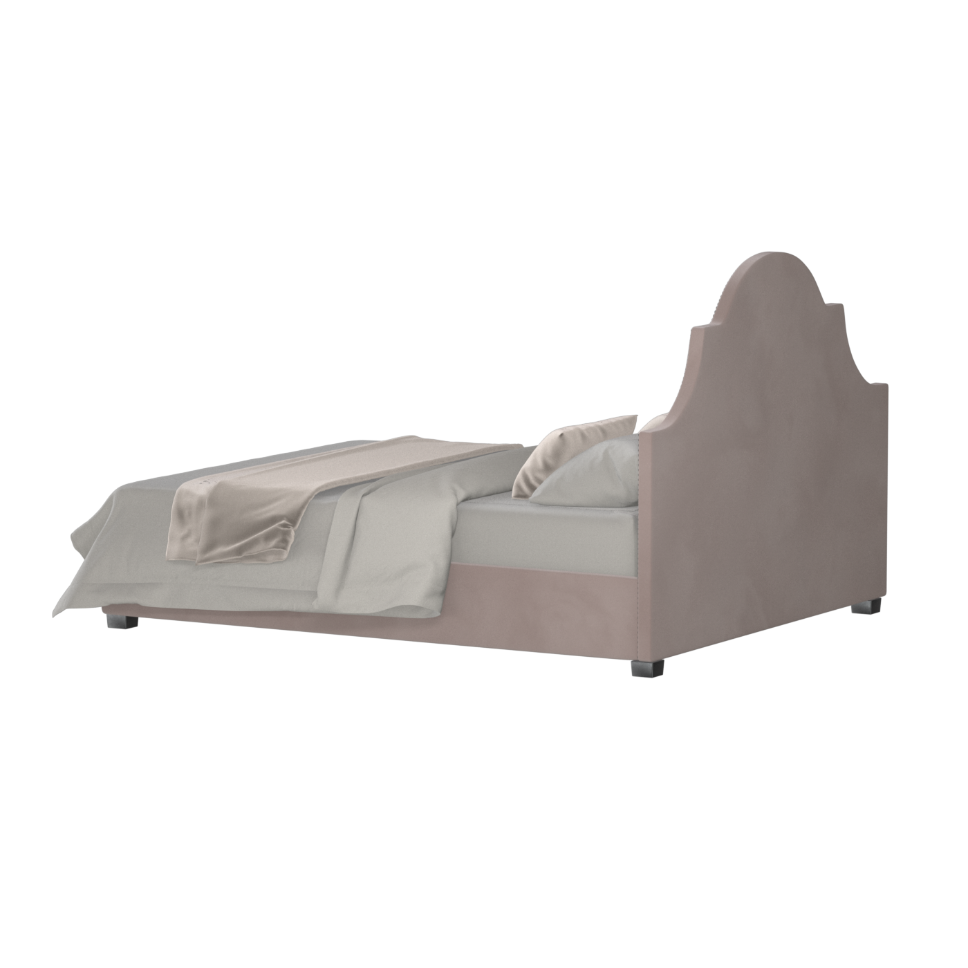 Ariana Double Bed with Elegant Headboard