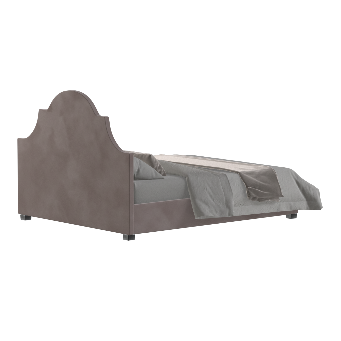 Ariana Double Bed with Elegant Headboard