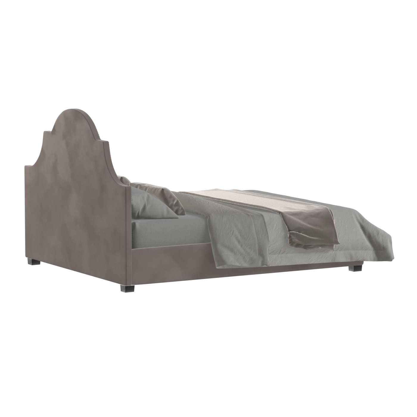 Ariana Double Bed with Elegant Headboard