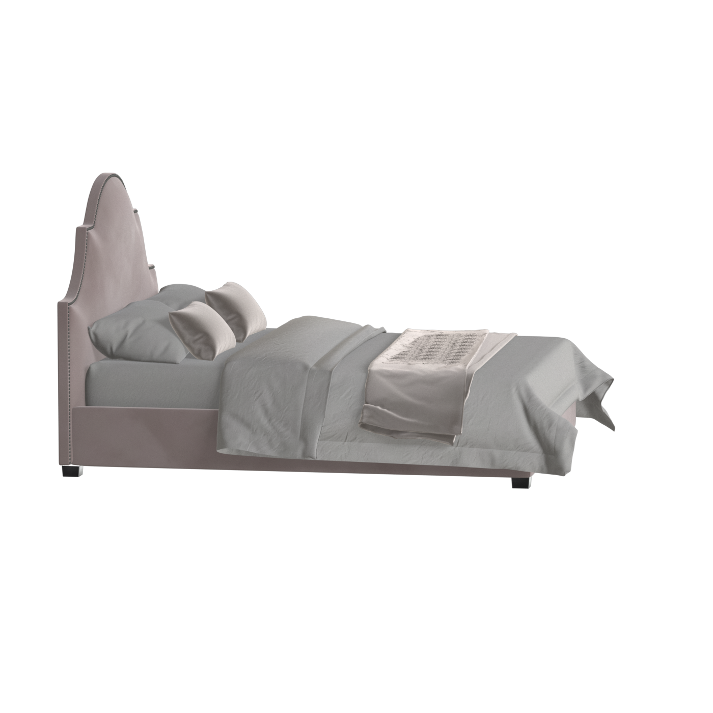 Ariana Double Bed with Elegant Headboard