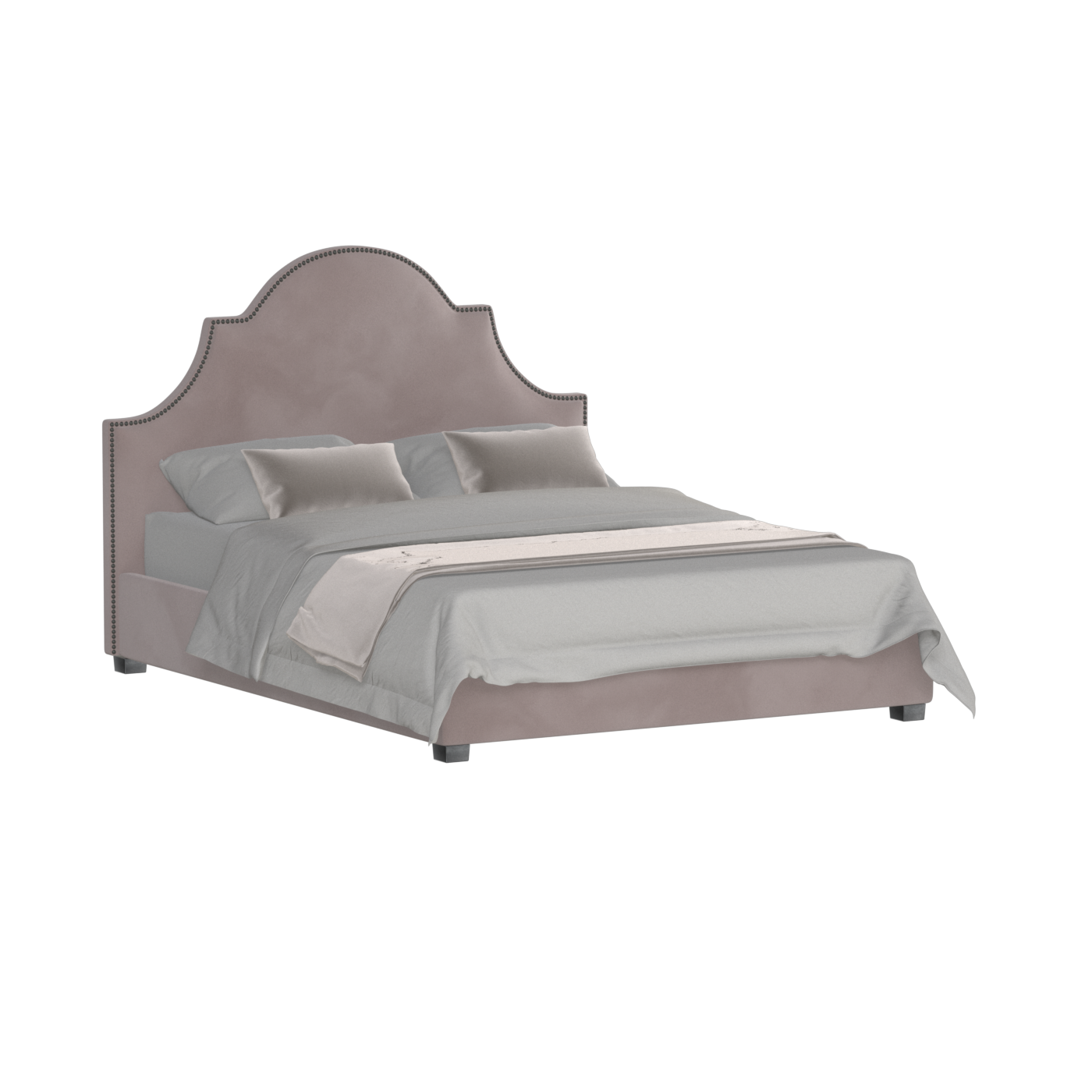Ariana Double Bed with Elegant Headboard