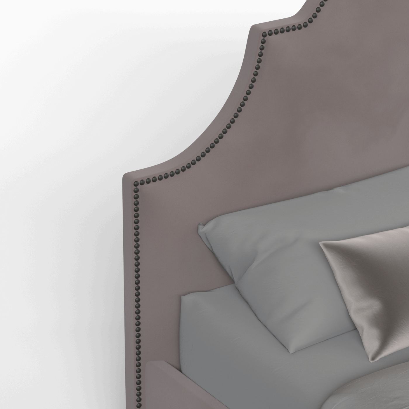 Ariana Double Bed with Elegant Headboard