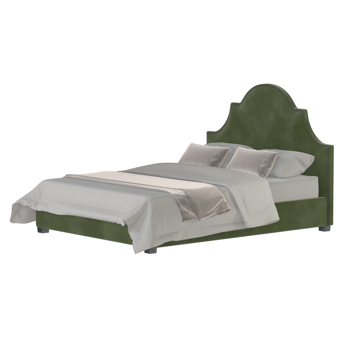 Ariana Double Bed with Elegant Headboard