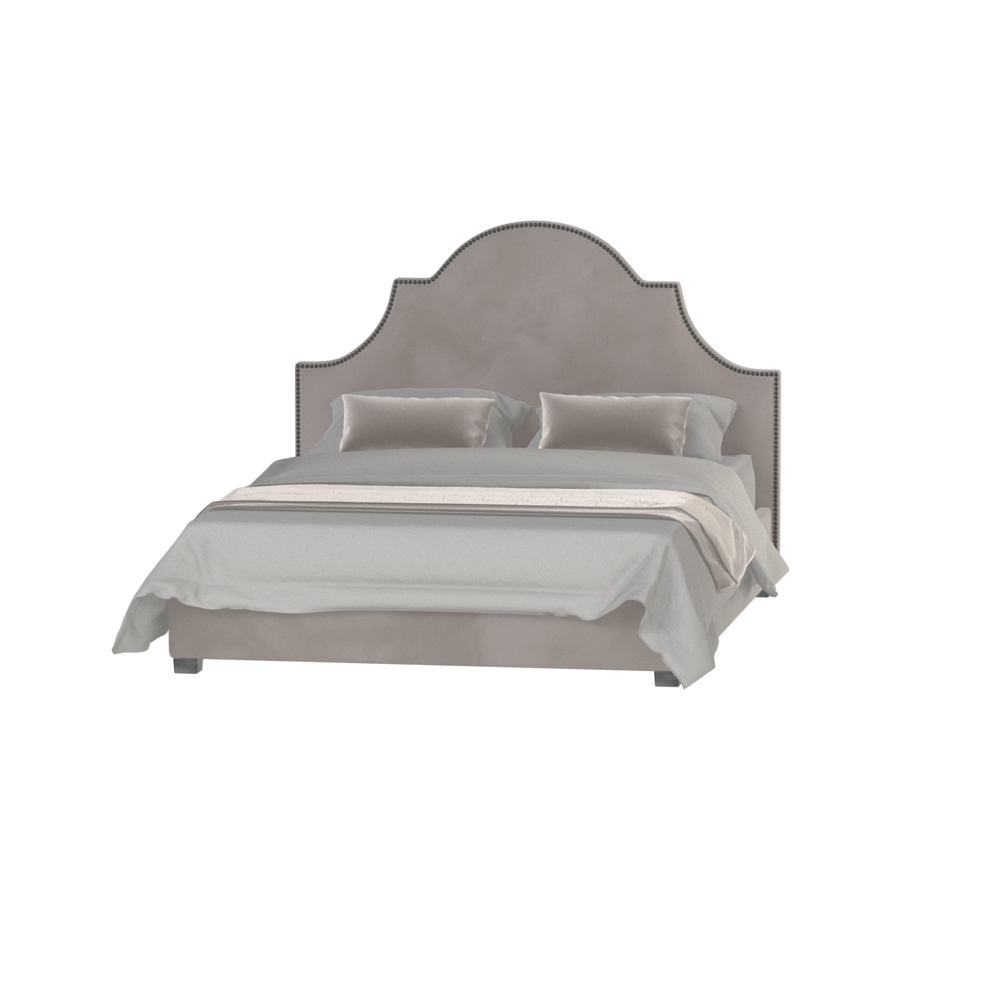 Ariana Double Bed with Elegant Headboard