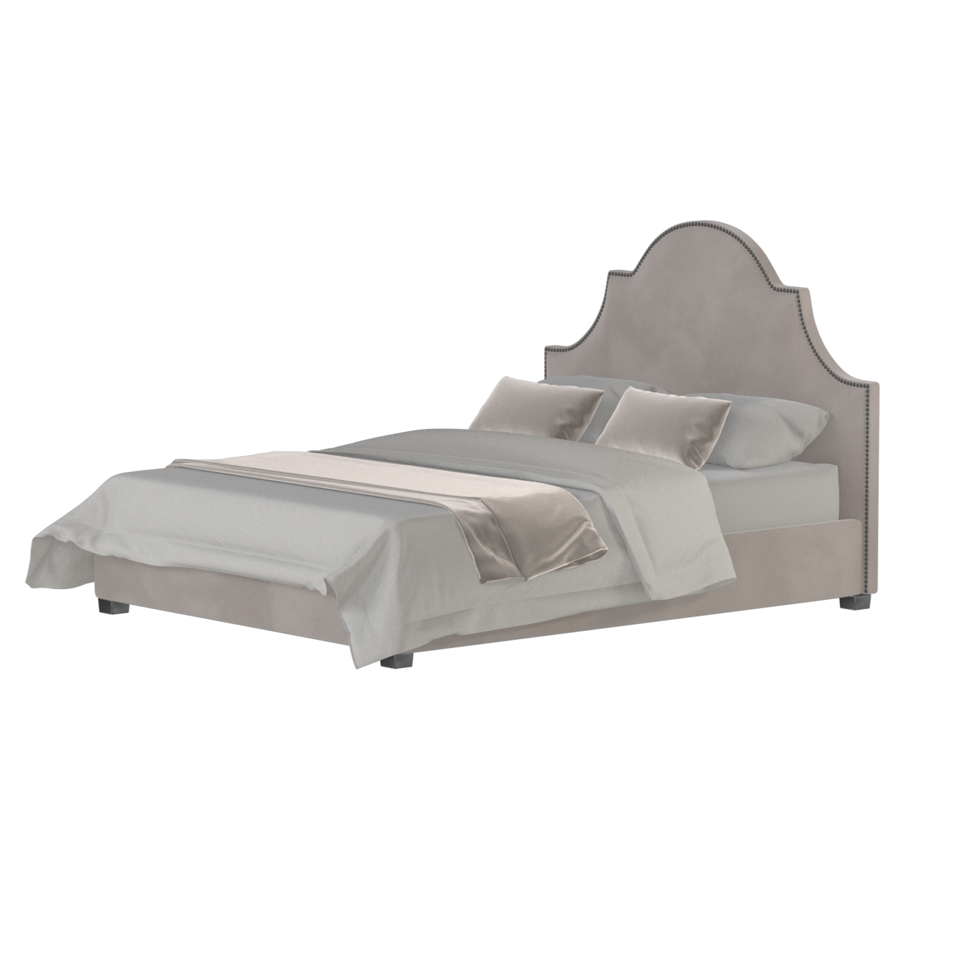 Ariana Double Bed with Elegant Headboard