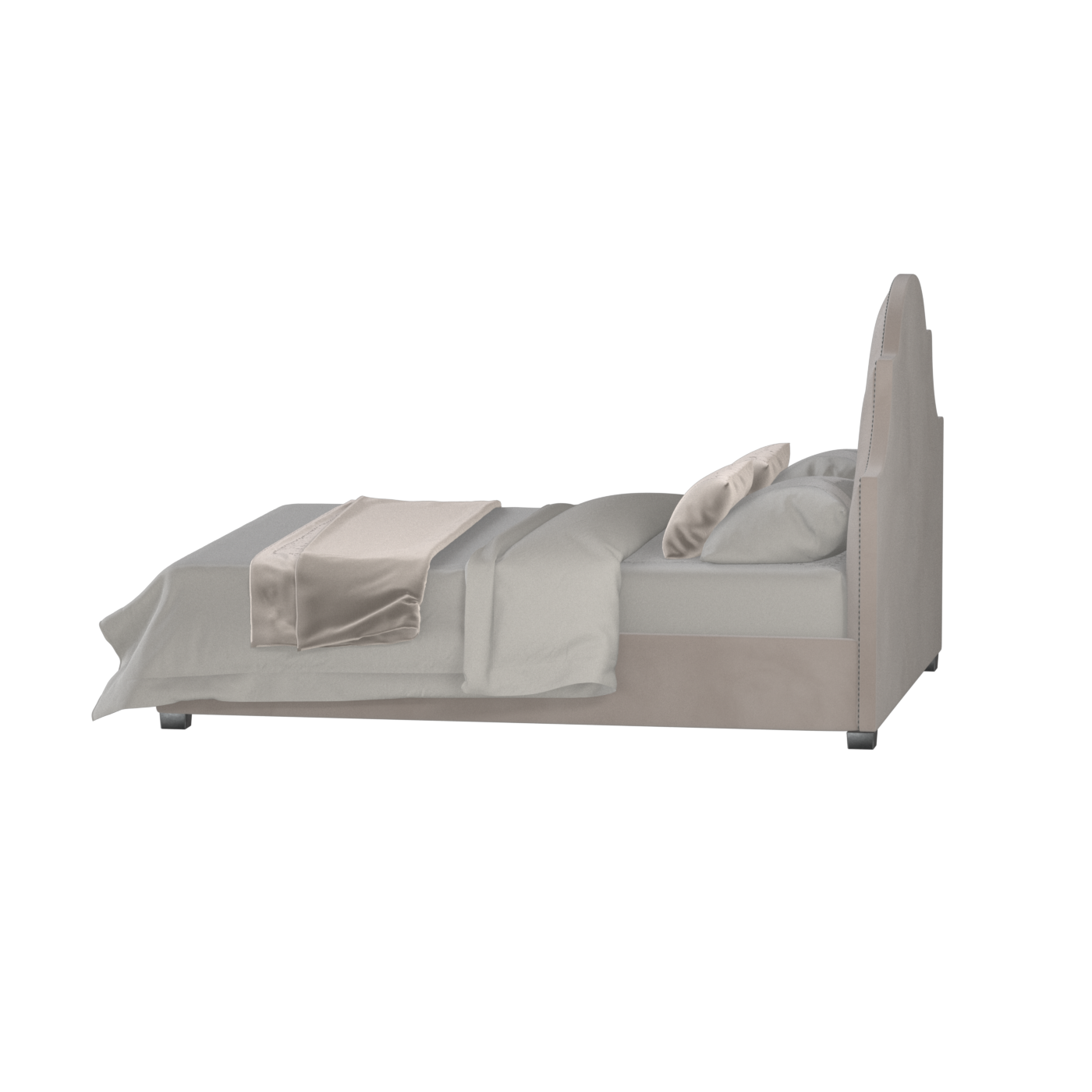 Ariana Double Bed with Elegant Headboard