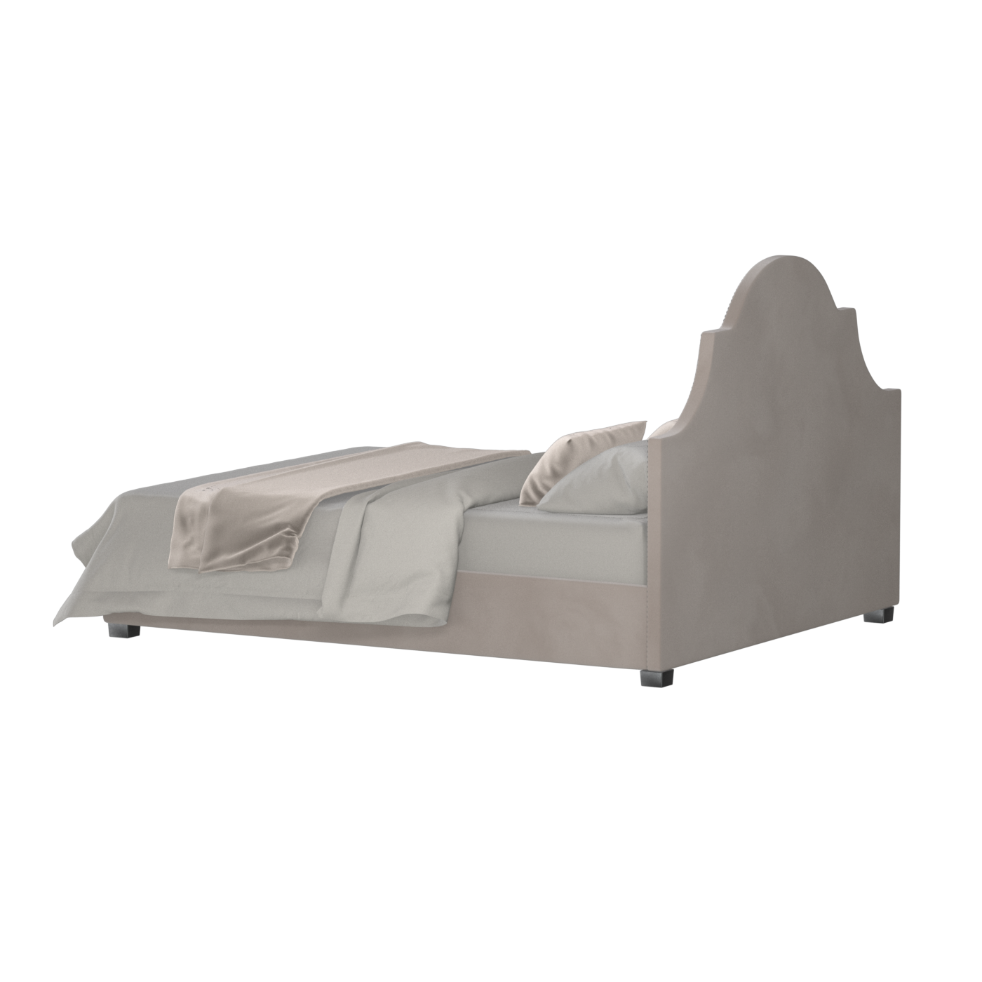 Ariana Double Bed with Elegant Headboard