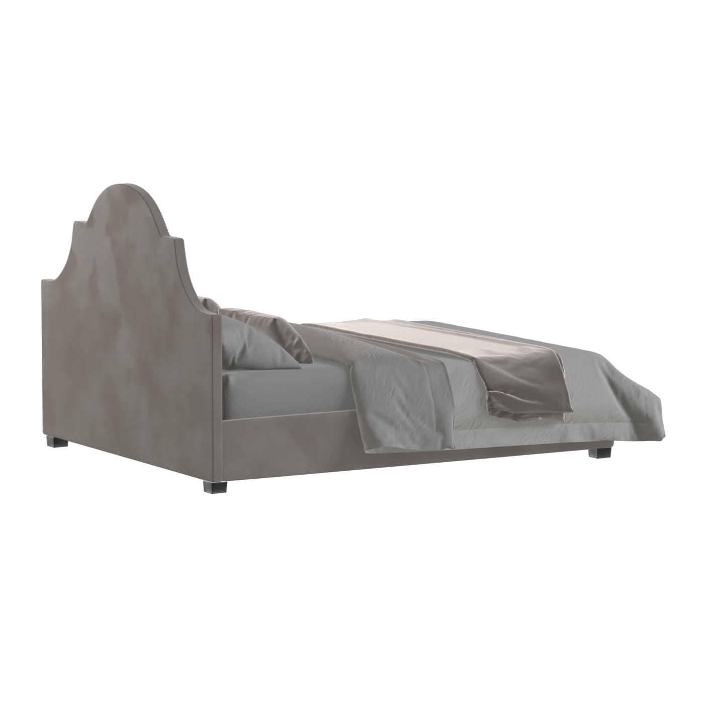 Ariana Double Bed with Elegant Headboard