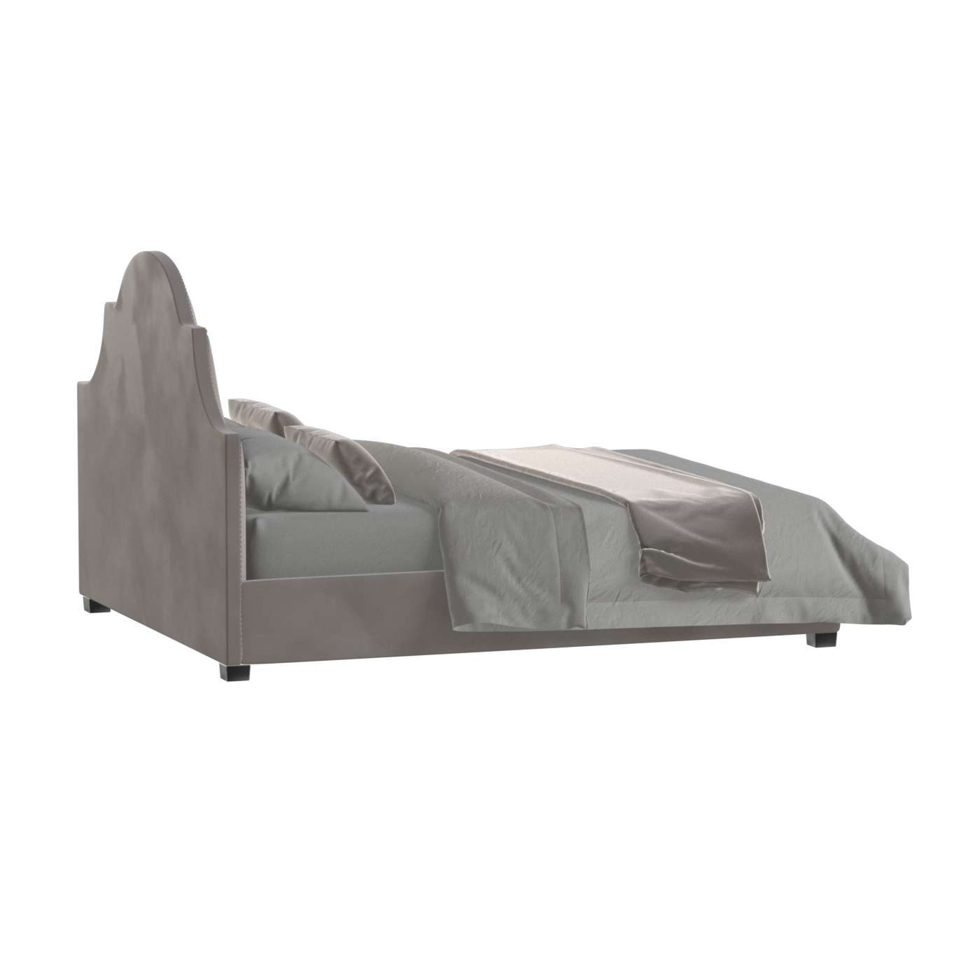 Ariana Double Bed with Elegant Headboard