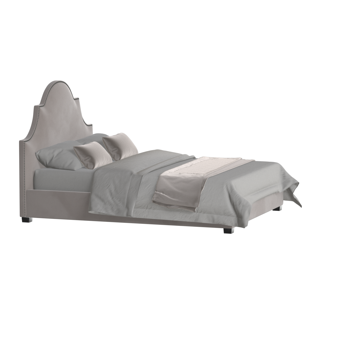 Ariana Double Bed with Elegant Headboard