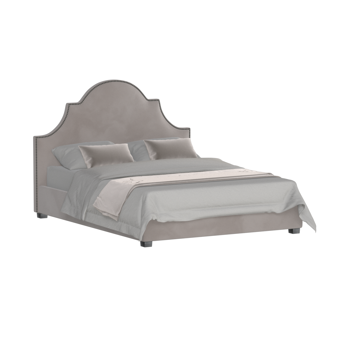 Ariana Double Bed with Elegant Headboard
