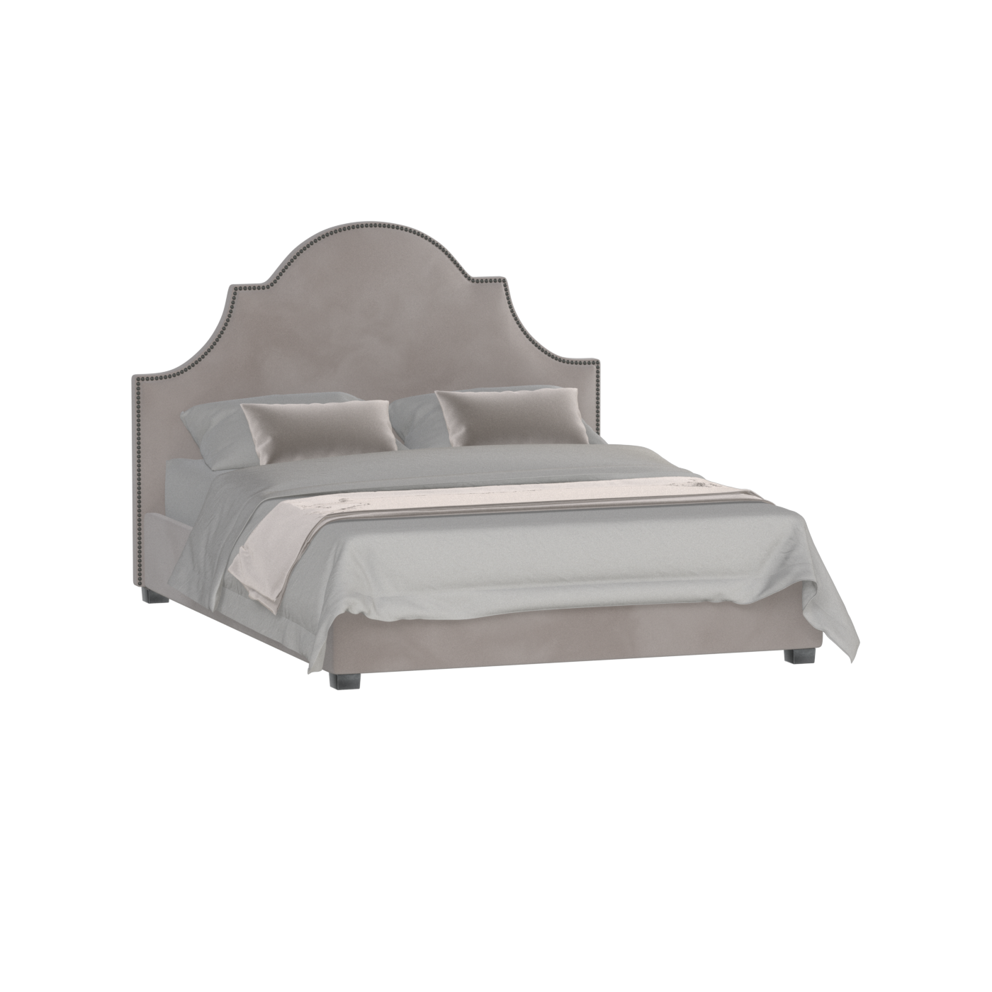 Ariana Double Bed with Elegant Headboard