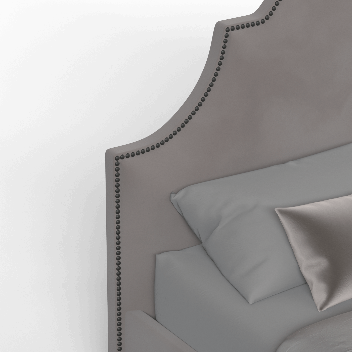 Ariana Double Bed with Elegant Headboard