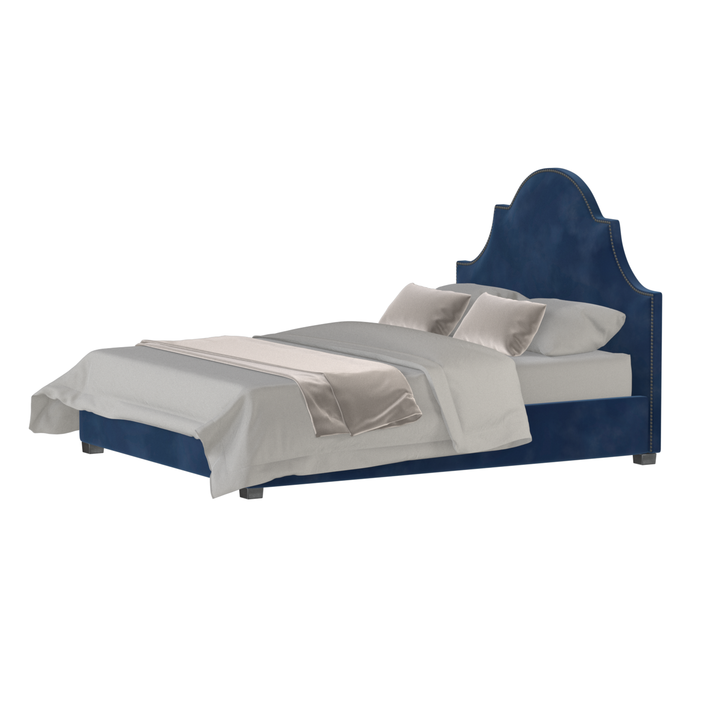 Ariana Double Bed with Elegant Headboard