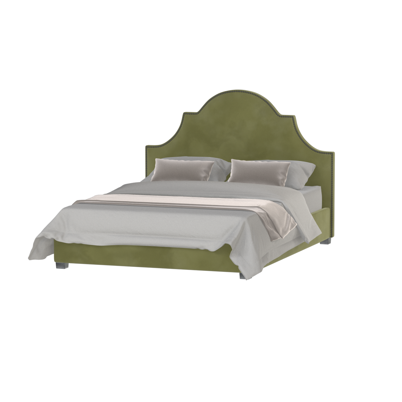 Ariana Double Bed with Elegant Headboard