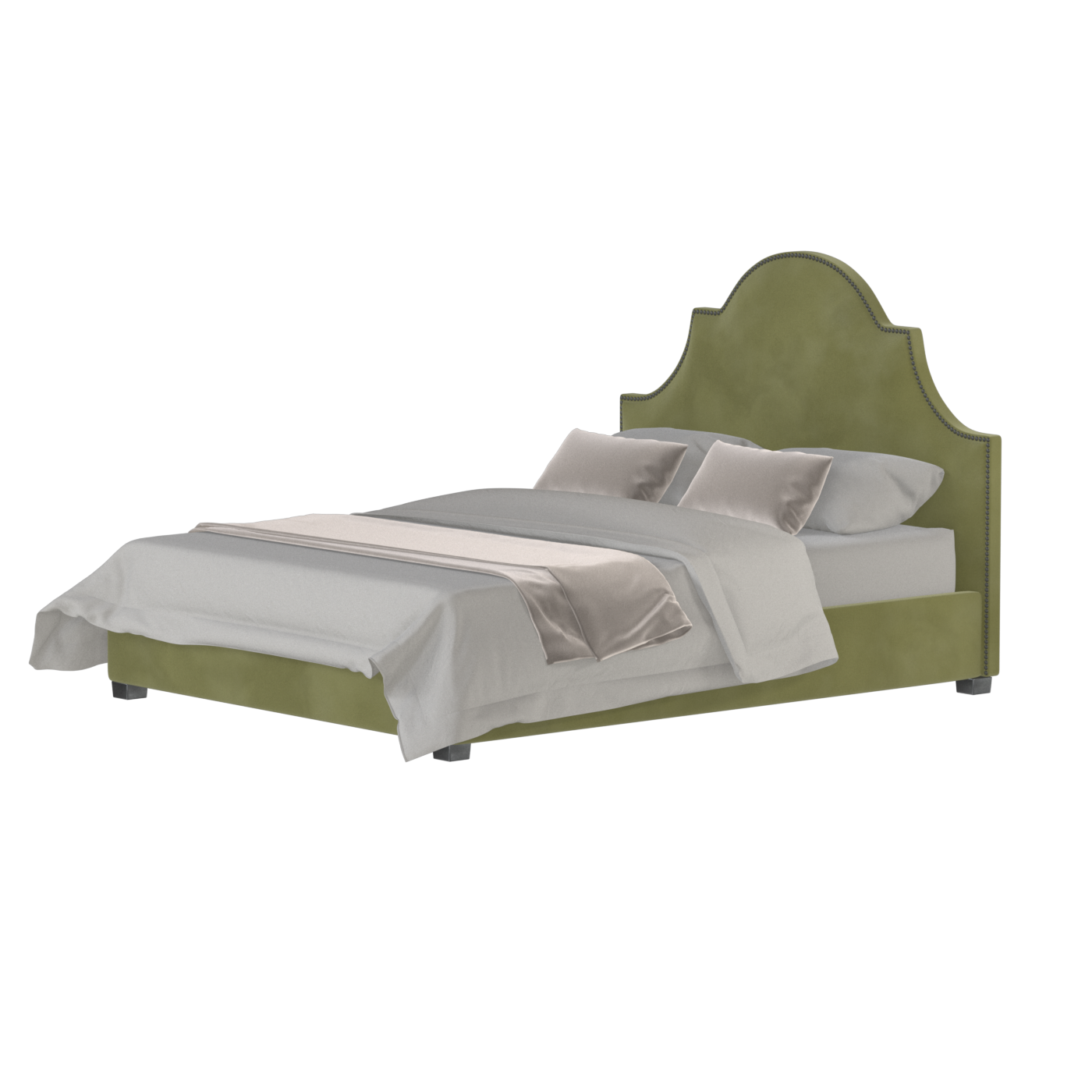 Ariana Double Bed with Elegant Headboard