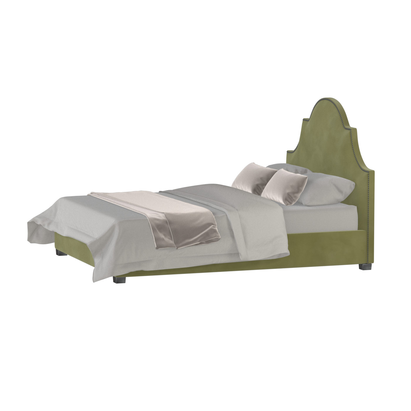 Ariana Double Bed with Elegant Headboard
